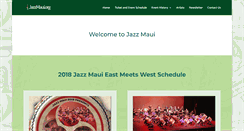Desktop Screenshot of jazzmaui.org